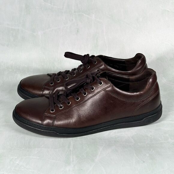 Allen Edmonds Porter Derby Shoes Mens 10.5 D Chili Brown Leather Casual Sneakers - Picture 6 of 16